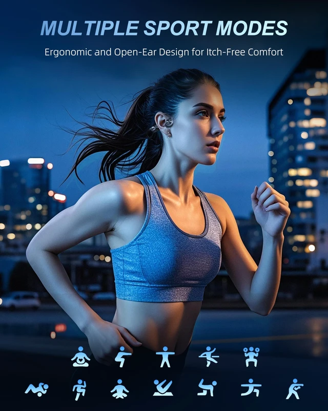 Alt view image 6 of 7 - Bone Conduction Swimming Headphones, 32GB MP3 Player, IPX8 Waterproof Underwater Music, Bluetooth 5.3 Open Ear Sport Headphones for Lap Swimming Running Cycling