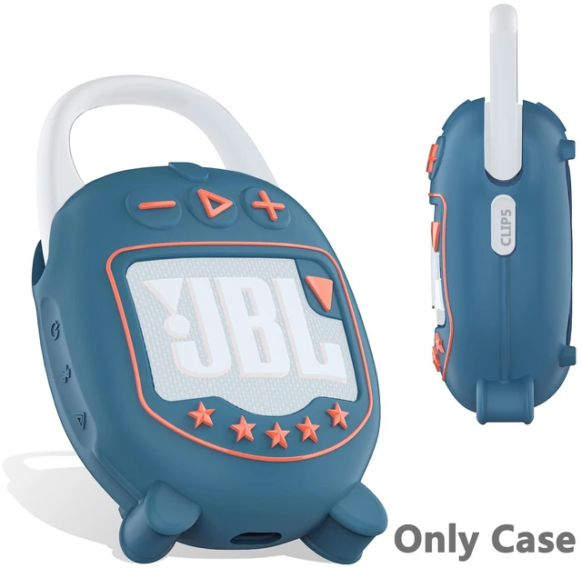 Alt view image 3 of 7 - Silicone Cover Case for JBL Clip 5 Portable Bluetooth Speaker Protective Soft Silicone Cover for JBL Clip 5 Speaker Accessories, Stand Up Case, Shockproof Cover (Blue)