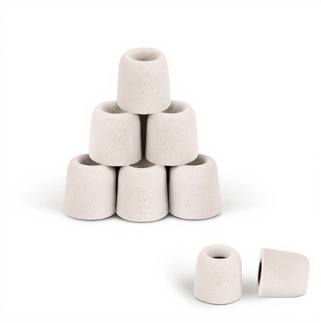 Main image of Replacement Earphone Tips for Wireless TV Headsets, 5 Pairs Memory Foam Earbud Tips Compatible with SM-823, SM-823D Pro, SM-824D1, SM-824D2, SM-863D, SM-901TV (Grey)