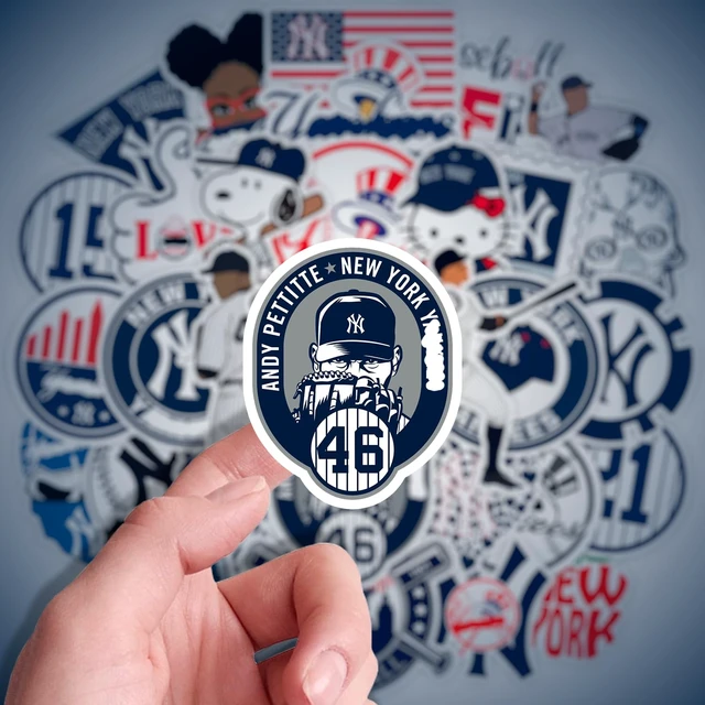 Alt view image 2 of 5 - 72pcs New York Baseball Stickers Yankee Pack for Laptop Water Bottle Car Window Scrapbook Helmet Skateboard Wall Cool Vinyl Decals for Kids Teens Adults Fans Gifts Mighty Yankees Inspired