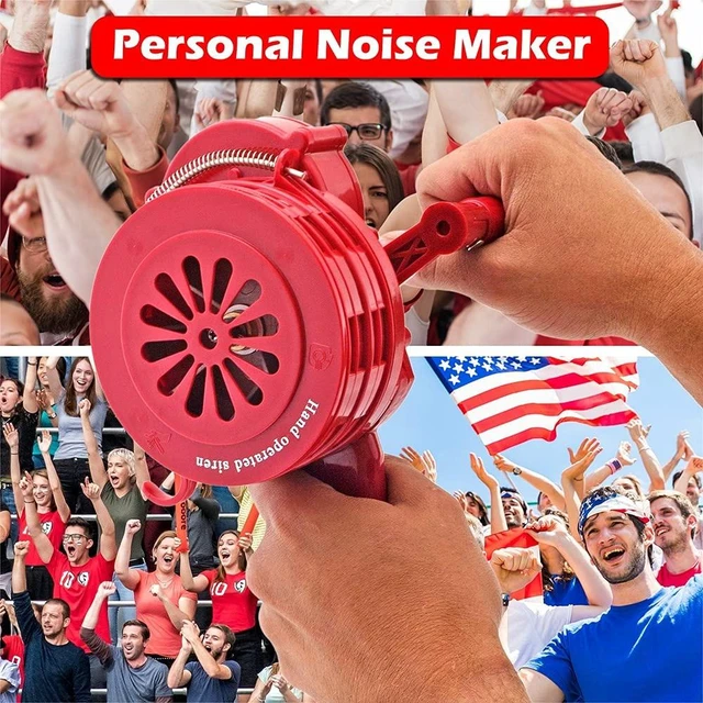 Alt view image 6 of 7 - Loud Hand Crank Air Raid Siren with Waist Bag, VXS-1000P Compact, Portable, Manual Siren Horn Long-Range Alarm Sound for Fire/Tornado Alerts and Event Use