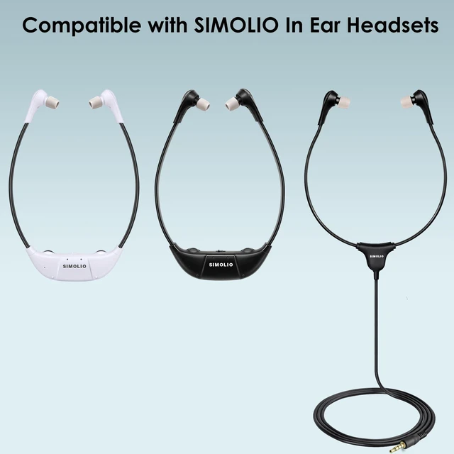 Alt view image 7 of 7 - Replacement Earphone Tips for Wireless TV Headsets, 5 Pairs Memory Foam Earbud Tips Compatible with SM-823, SM-823D Pro, SM-824D1, SM-824D2, SM-863D, SM-901TV (Grey)