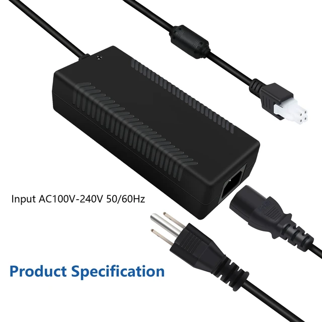 Alt view image 3 of 7 - for Fanatec Boost Kit 180 (8NM) CSL DD/GT and Fanatec Gran Turismo DD Pro Endor6200-2400750P Endor6200-2400750-15C01 AC/DC Adapter Power Supply