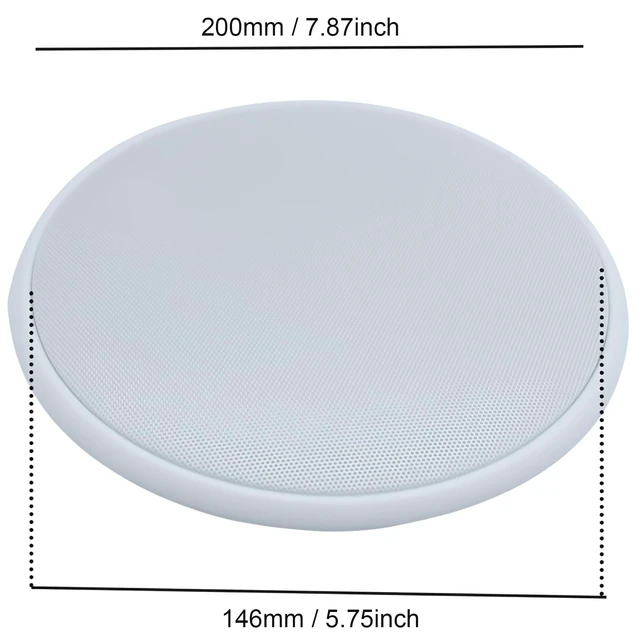 Alt view image 2 of 4 - 2pcs Round Ceiling Speaker Grill Covers for 6.5 Inch Speaker with Screws(White)