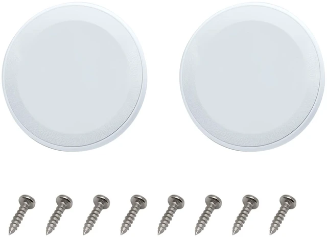Main image of 2pcs Round Ceiling Speaker Grill Covers for 6.5 Inch Speaker with Screws(White)