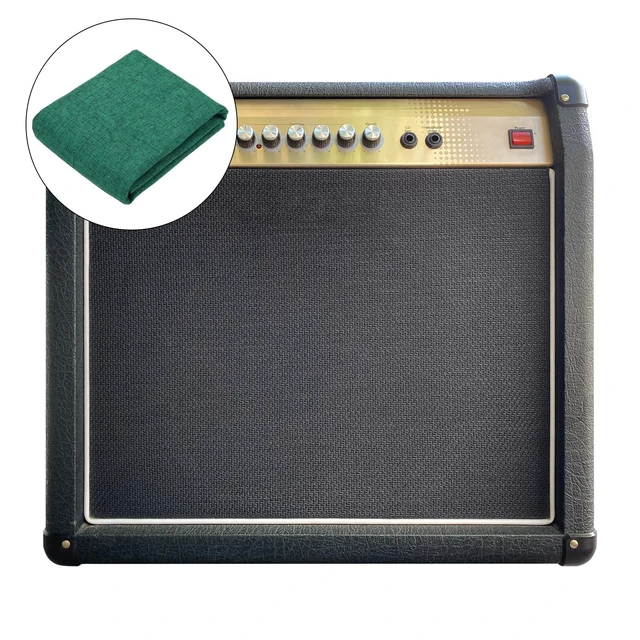 Alt view image 5 of 5 - Dark Green Speaker Grill Cloth 20"x58" Stereo Box Fabric Protective Dustproof Mesh Breathable Replacement Cover for Home Stage Speakers,Media Cabinet,KTV Box(0.5x1.48m)