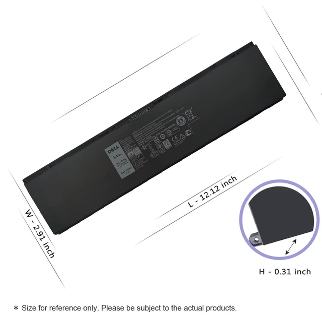 Alt view image 3 of 6 - DELL E7440 E7450 3RNFD 34GKR 54Wh Battery for Dell Latitude E7440 E7450 E7420 7440 7450 PFXCR 34GKR F38HT G95J5 0G95J5 3RNFD G0G2M T19VW V8XN3 909H5 5K1GW 451-BBFT 451-BBOG 451-BBFV 451-BBFY E225846