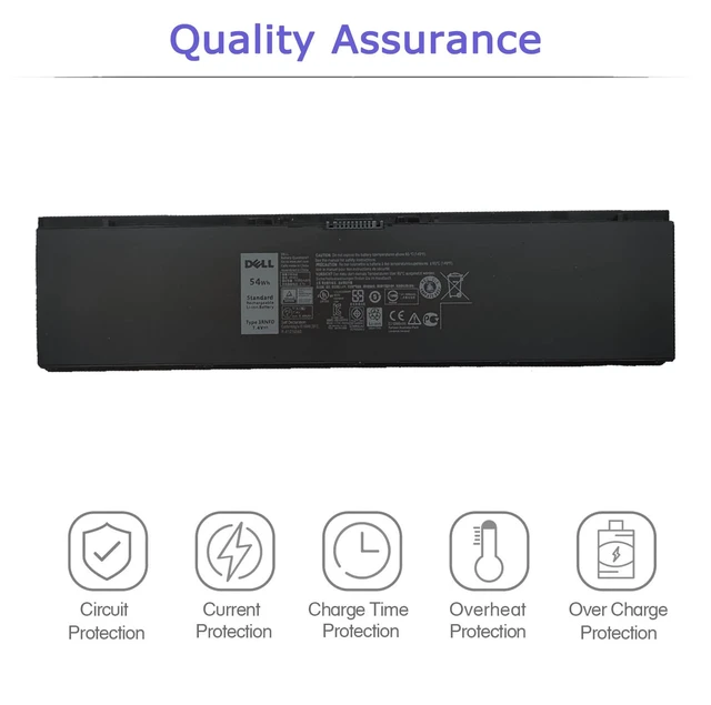 Alt view image 6 of 6 - DELL E7440 E7450 3RNFD 34GKR 54Wh Battery for Dell Latitude E7440 E7450 E7420 7440 7450 PFXCR 34GKR F38HT G95J5 0G95J5 3RNFD G0G2M T19VW V8XN3 909H5 5K1GW 451-BBFT 451-BBOG 451-BBFV 451-BBFY E225846