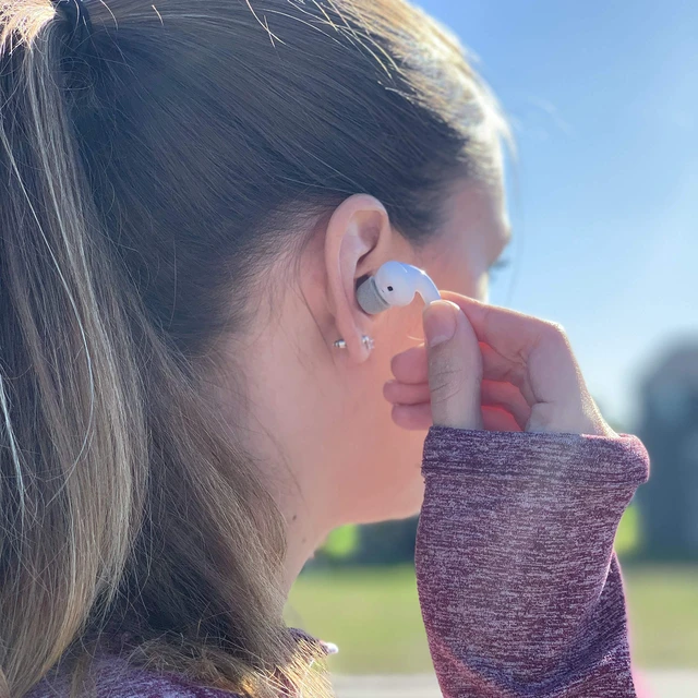 Alt view image 7 of 7 - SoftCONNECT Foam Replacement Earbud Tips for Apple AirPods 1 & 2, Earpods, Most Generic Models of Comparable Size, Gray, Medium