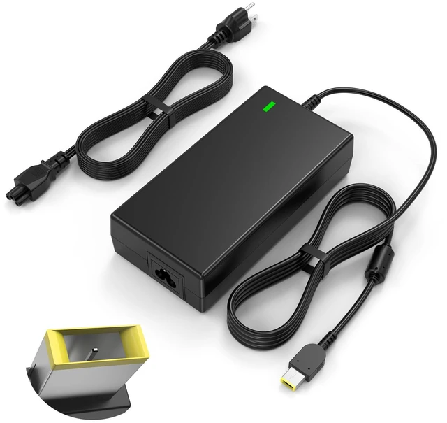 Main image of 230W Compatible with Lenovo Legion Laptop Charger - Yellow Slim Tip Ac Adapter Cord Smart Short-Circuit Protection
