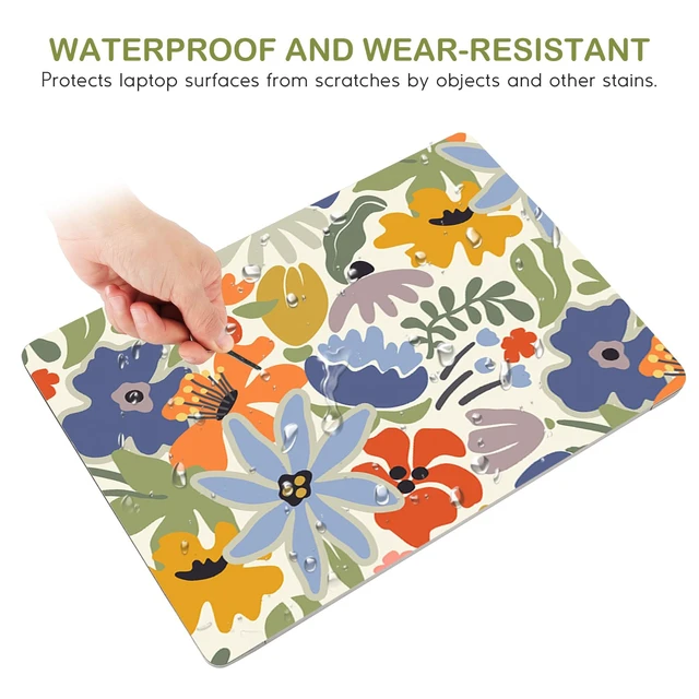 Alt view image 4 of 5 - Laptop Notebook Skin Sticker Soft Cover Decal Fits 13 13.3 14 15 15.4 15.6 inch Laptop Protector Netbook PC, Easy to Apply and Remove (Colorful Abstract Flowers)