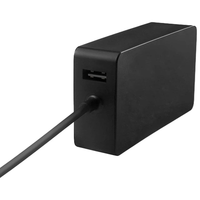 Alt view image 6 of 7 - Pro Charger 44W 15V 2.58A Power Supply Compatible with Microsoft Surface Pro 6 Pro 5 Fits Model 1796 1800 Power Cord with 5V 1A USB Charging Port