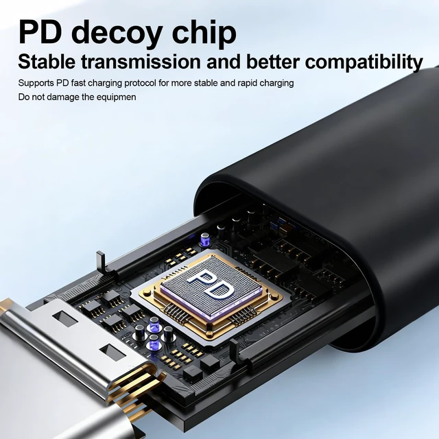 Alt view image 6 of 7 - 65W USB-C PD 3.0 Fast Charger for Microsoft Windows Surface Pro 13" (OLED) for Snapdragon X Copilot+ for ASUS Rog Ally, Legion Go, for Lenovo/HP/Dell/Acer/Samsung/LG Gram Laptop with 6.6ft(2M) cord