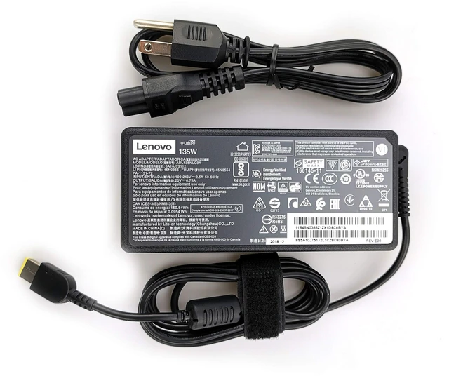 Main image of Laptop Charger 135W watt AC Power Adapter for ThinkPad Legion Yoga ideaPad,ADL135NLC3A ADL135NDC3A ADL135NCC3A