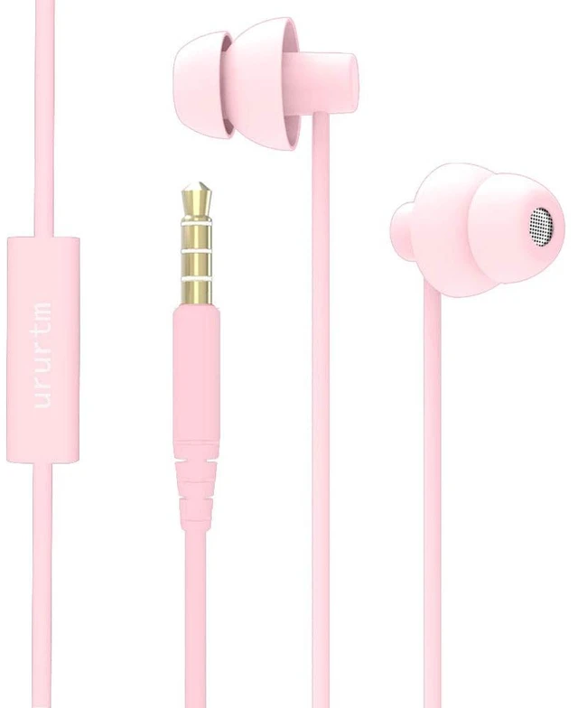 Main image of Pink Wired Sleep Earphone Soundproof Earbuds Headphones