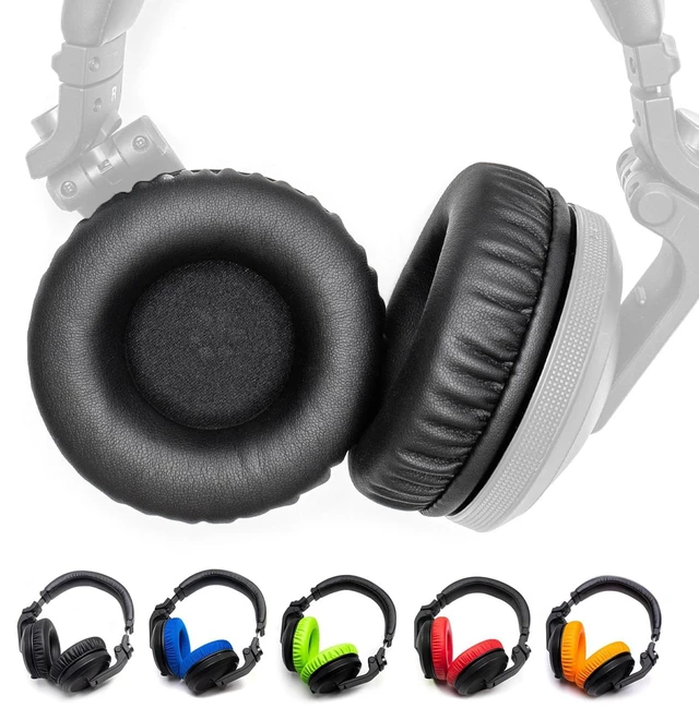 Main image of Stylish Color Options Dj Work Ear Pads Foam Cushion Compatible with Pioneer Hdj-X5 X5bt Hdj-X7 X7bt Hdj-X10 Dj Headset Headphone (Black Ear Pads L,R)
