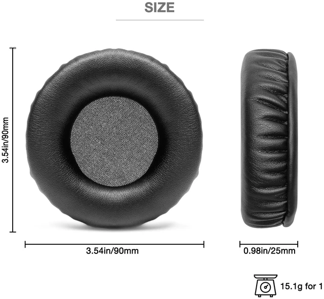Alt view image 5 of 7 - Stylish Color Options Dj Work Ear Pads Foam Cushion Compatible with Pioneer Hdj-X5 X5bt Hdj-X7 X7bt Hdj-X10 Dj Headset Headphone (Black Ear Pads L,R)