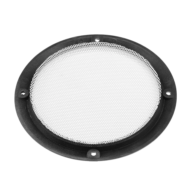 Alt view image 7 of 7 - 2 Pcs 5" Car Metal Speaker Cover Mesh Subwoofer Grill Horn Guard with 8 Screw White