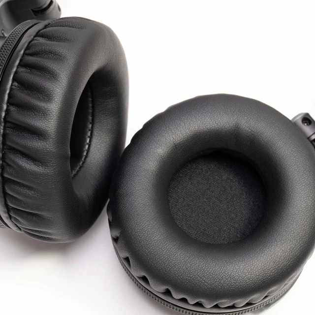 Alt view image 4 of 7 - Soft Protein Leather Ear Pads for Pioneer HDJ CUE1 Cue One, HDJ500 DJ Headphone (Black)
