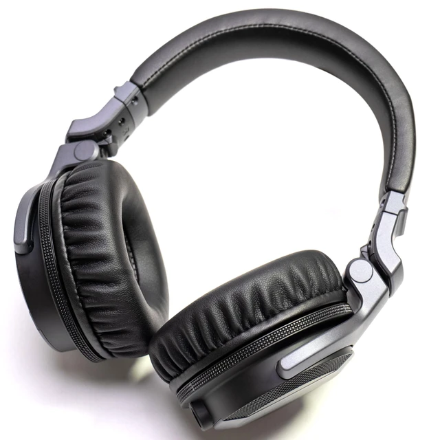 Alt view image 7 of 7 - Soft Protein Leather Ear Pads for Pioneer HDJ CUE1 Cue One, HDJ500 DJ Headphone (Black)