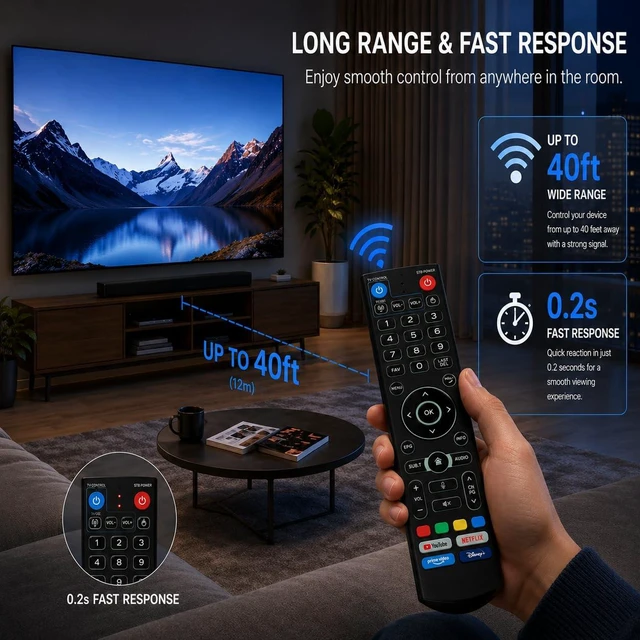 Alt view image 5 of 7 - V5 Pro Voice Remote Control, Voice Remote Control Compatible with vSeeBox V5 Pro,3 Pro, V3 Plus