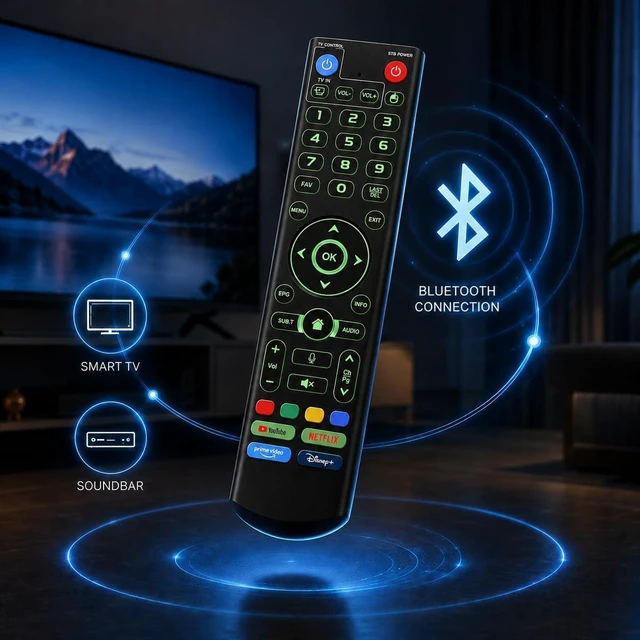 Alt view image 7 of 7 - V5 Pro Voice Remote Control, Voice Remote Control Compatible with vSeeBox V5 Pro,3 Pro, V3 Plus