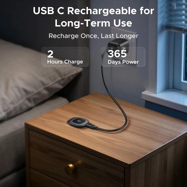 Alt view image 4 of 7 - FineTrack Duo2 Tracker Tags 4Pack Key Finder USBC Rechargeable Compatible with Apple Find My & Google Find Hub,Tracker Tag for Keys, Wallet, Luggage, Backpack