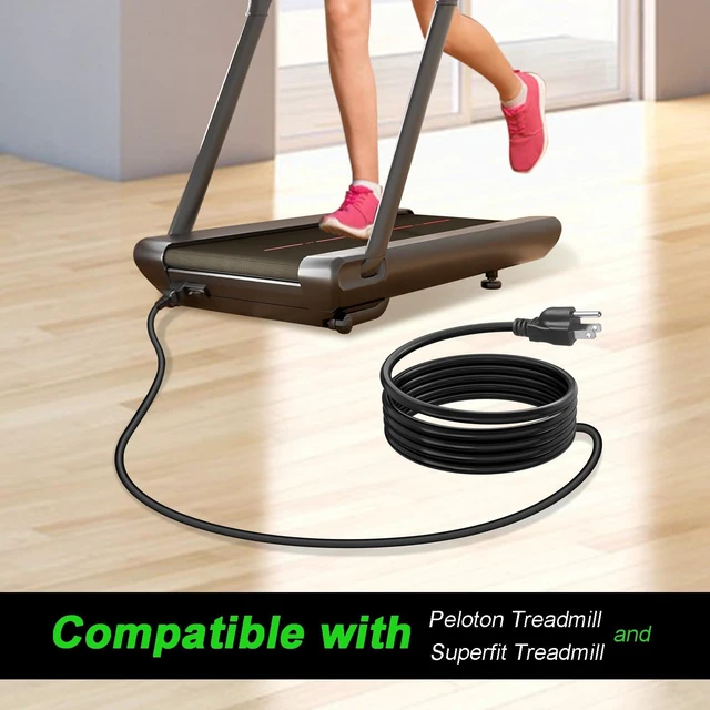 Alt view image 3 of 6 - 8.2FT Power Cord for Peloton and Superfit Treadmills 3-Prong 14AWG Heavy Duty Cable Compatible with Computers Copier Cable Extension