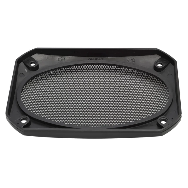 Alt view image 3 of 5 - Speaker Grill Cover, 4 x 6 Inches, Black Satin A.B.S. Finish with Metal Mesh, Pair