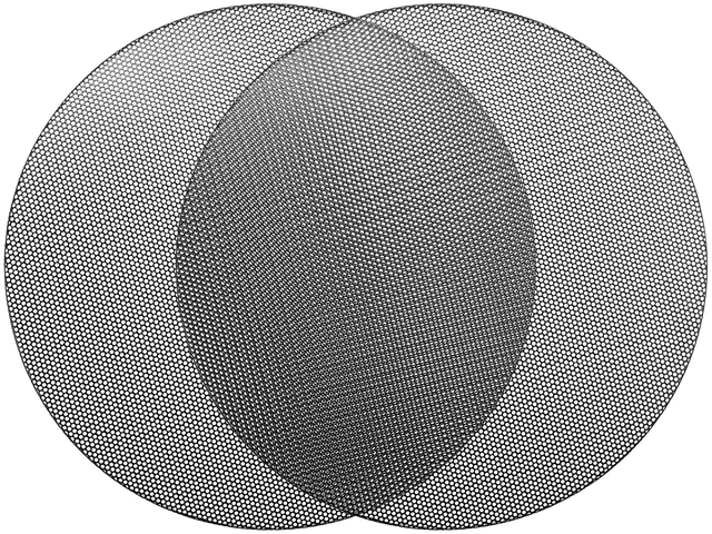Main image of Universal 6.5 Inch Speaker Grills Mesh for Audio Subwoofer Black 173x6.5mm Grille without Frame, Pack of 2