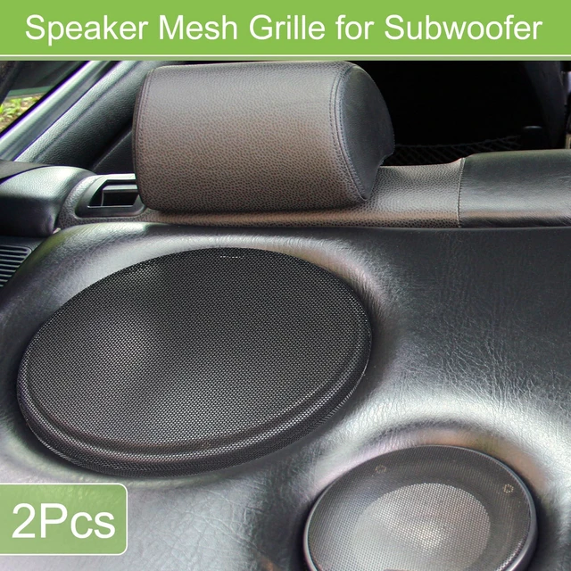 Alt view image 2 of 7 - Universal 6.5 Inch Speaker Grills Mesh for Audio Subwoofer Black 173x6.5mm Grille without Frame, Pack of 2