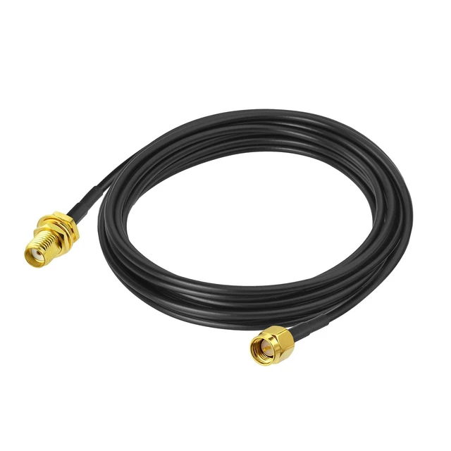 Alt view image 7 of 7 - SMA Male to SMA Female Bulkhead Cable 10ft 50 Ohm Coax Cable Flexible for SDR Antenna Extension Ham Radio, 3G 4G LTE Antenna, ADS-B, GPS Meter Radio etc