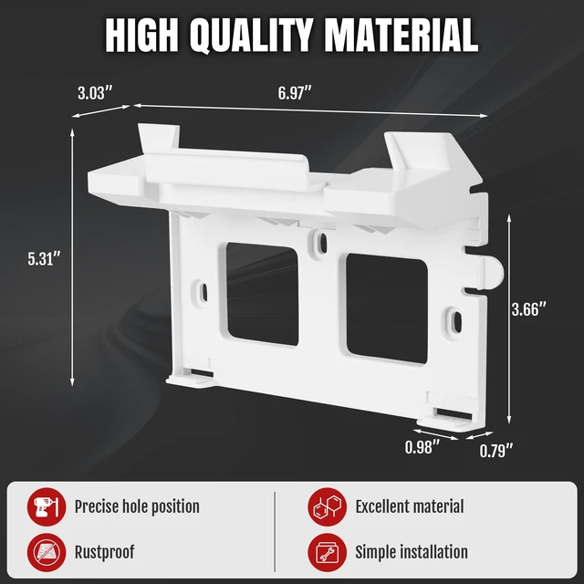 Alt view image 6 of 7 - 2-in-1 Wall Mount for Starlink Gen 3/V4/V5/4X Router & Power Supply Heavy-Duty ABS Compact Design Prevents Signal Loss Pet-Proof for Home, RV and Marine