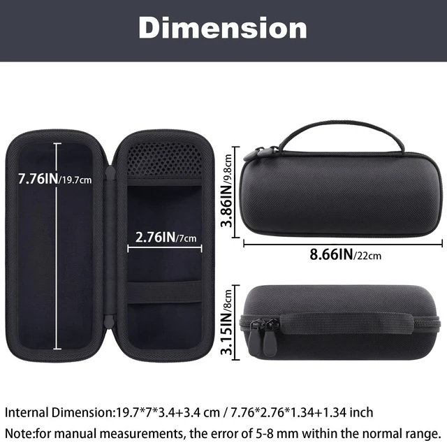 Alt view image 5 of 7 - for JBL Grip Mobile Speaker Hard Storage Case,Travel Carrying Case for JBL Grip Bluetooth Speaker (Black)