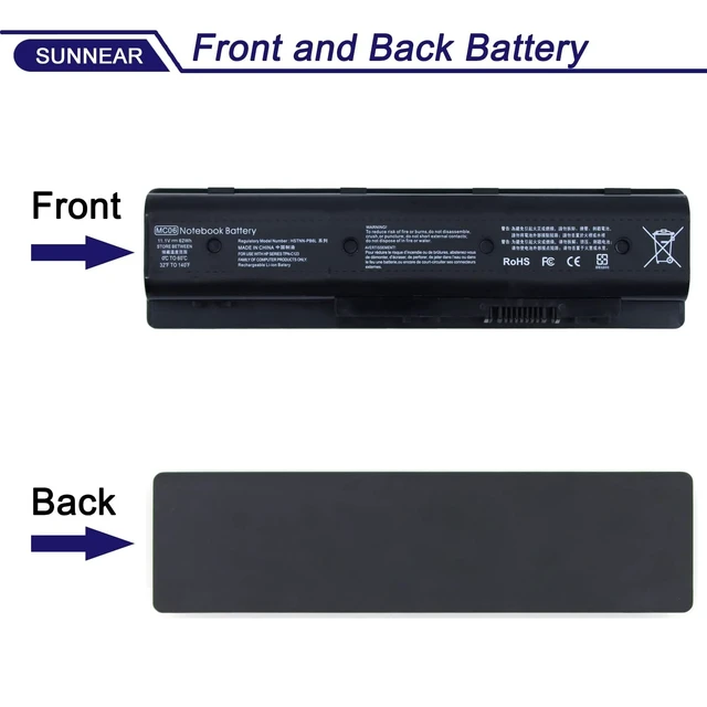 Alt view image 3 of 6 - MC06 Laptop Battery Replacement for Hp Envy M7-N000 M7-N100 15-AE100 17-N000 17-R000 M7-n109d M7-n011dx Series 804073-851 805095-001 806953-851 MC06062 N2L86AA TPN-C123 HSTNN-PB6L