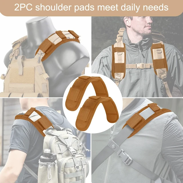 Alt view image 5 of 6 - 2-Pack Universal Shoulder Pad with Ultra Thick Cushion for Bag Luggage Bag Crossbody, Plus Long & Anti-Slip & Breathable,Khaki