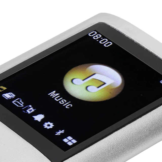Alt view image 7 of 7 - Mini Portable MP3, Stylish Multifunctional Lossless Sound Slim MP3 Music Player, 1.8inch Large LCD Screen Music Player, Portable Digital Lossless Music MP3 Player(Silver)