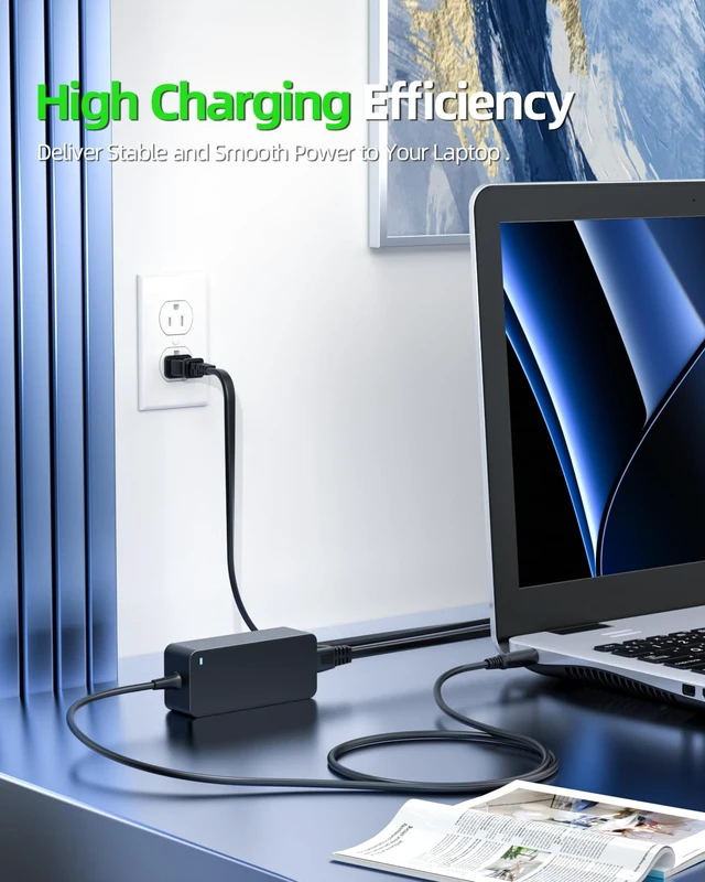 Alt view image 6 of 6 - 65W AC Charger Fit for Dell Inspiron 3520 3531 3541 3542 3543 5447 5548 7548 5748 15R 5521 5520 Laptop Power Adapter Supply Cord