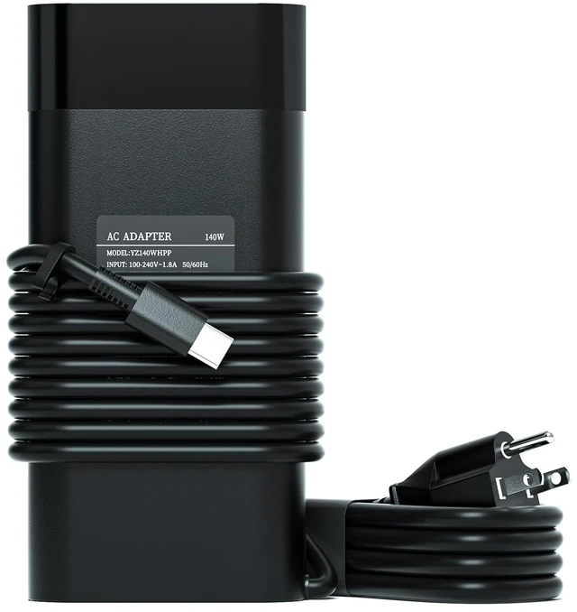 Main image of 140W USB C Charger Compatible with HP OMEN Transcend 14 14-fb0000 14t-fb1000, for HP Spectre X360 2-in-1 16-aa0023dx TPN-LA29 N22270-001 Laptop Adapter Cord