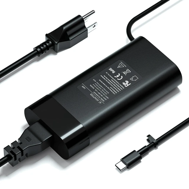Alt view image 2 of 7 - 140W USB C Charger Compatible with HP OMEN Transcend 14 14-fb0000 14t-fb1000, for HP Spectre X360 2-in-1 16-aa0023dx TPN-LA29 N22270-001 Laptop Adapter Cord