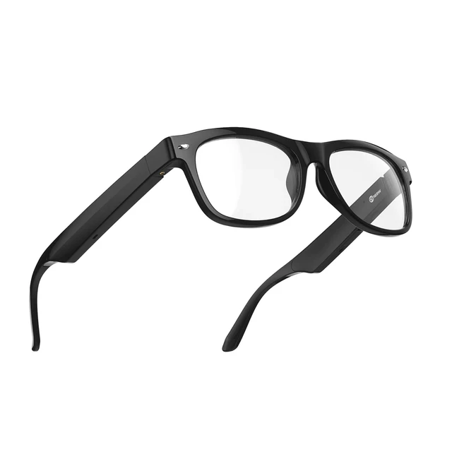 Alt view image 2 of 7 - AuraFlux Bluetooth Smart Glasses with Open Ear Speakers, Hands-Free Voice Control, Built-In Microphone, Blue Light Blocking Safety Lenses, Lightweight Unisex Design