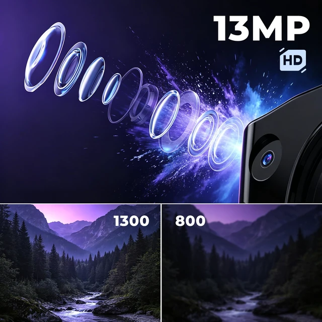 Alt view image 2 of 6 - AI Smart Glasses with 13MP Camera, ChatGPT Voice Control, Real-Time Translator, Photochromic Transition Lenses, Voice Control Smart Wearable