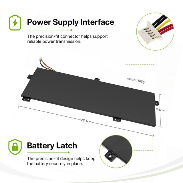 Alt view image 5 of 7 - 3576127PV-2S1P Laptop Battery for Gateway GWTN156-1BK 7BL 4GR 11BK GWTN156-2BK 3BK 4BK 5BK 7BK 9BK 9RG 9SL U3576127PV-2S1P U3576127PV U3576127 H-4886280P 5080270P