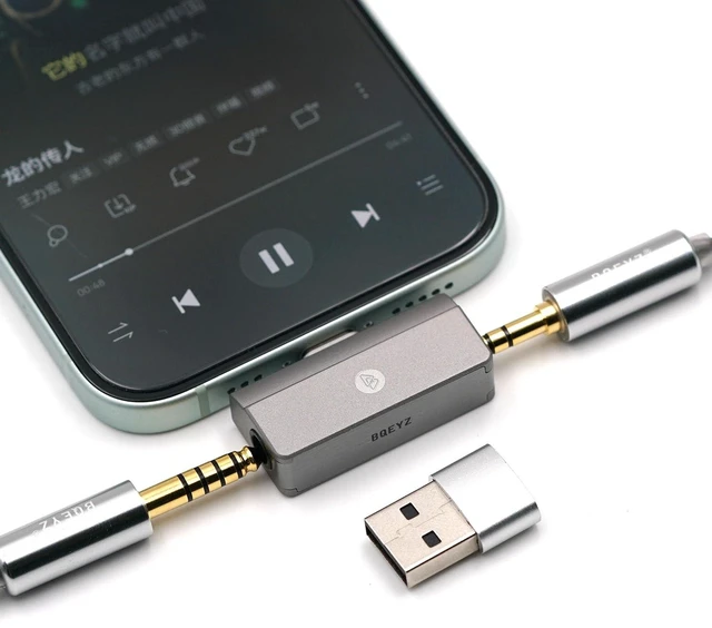Main image of C30 USBC Portable DAC Amp, 3.5mm & 4.4mm Dual Output HiRes 32bit/384kHz Decoder with OPA Amplifier, 10Band EQ Tuning, 57mW@32 Mini Audio Adapter for Android/windowx