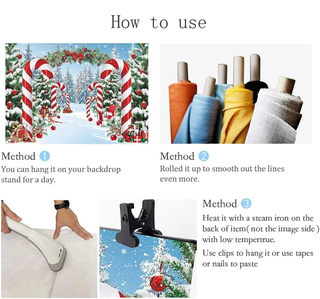 Alt view image 7 of 7 - 10x8ft Merry Christmas Candy Cane Backdrop Winter Snowy Scene Banner Christmas Tree Photography Background, Christmas Holiday Party Decorations Banner, New Year Xmas Eve Family Party Booth Props