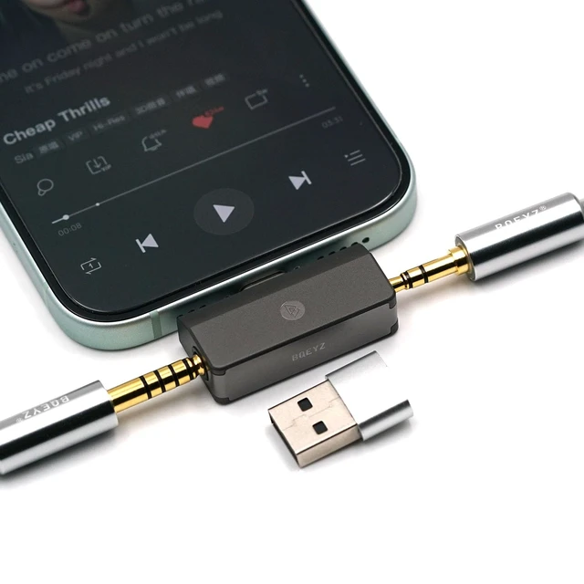 Main image of C30 Portable IEM DAC Amp, USB C to 3.5mm & 4.4mm Dual Output Hi-Res 32-bit/384kHz Decoder with OPA Amplifier, 10-Band EQ Tuning, 57mW@32 Mini Audio Adapter for Phone/PC
