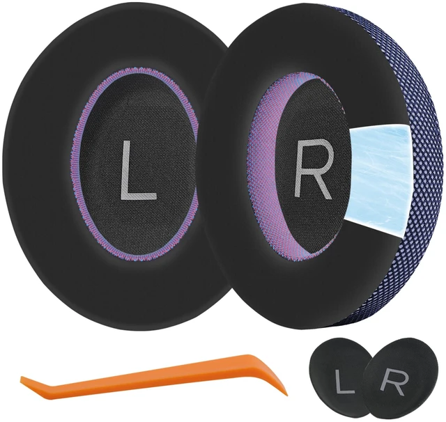 Main image of Upgraded Replacement Ear Pads for Bose 700 Noise Cancelling (NC700) - Cooling Gel Replacement Ear Pads, Ice Silk Fabric Memory Foam, Added Thickness, Extra Durable Ear CushionsBlack/Purple
