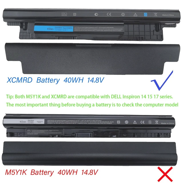 Alt view image 5 of 7 - 40Wh XCMRD Laptop Battery for Dell Inspiron 15 3000 Series 3521 3531 3537 3541 3542 15R 5537 5521 17R 17 3721 3737 5737 5721 14R 14 3421 3437 5421 5437 7447 Latitude 3440 3540 Vostro 2421 2521 P28F
