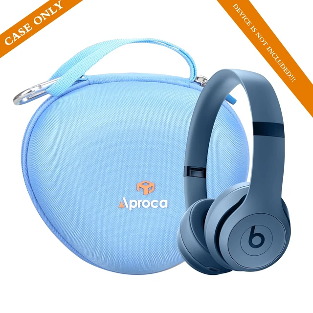Alt view image 5 of 7 - Blue Headphone Case for Beats Studio Pro/Beats Solo 4 / Beats Solo3 / Beats Studio3 Wireless On-Ear Headphones -Portable Storage Headset case