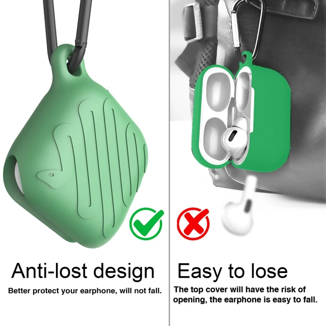 Alt view image 2 of 7 - Waterproof Case for AirPods 5 / AirPods 4 (Green) 2026 AirPods 5 waterproof case